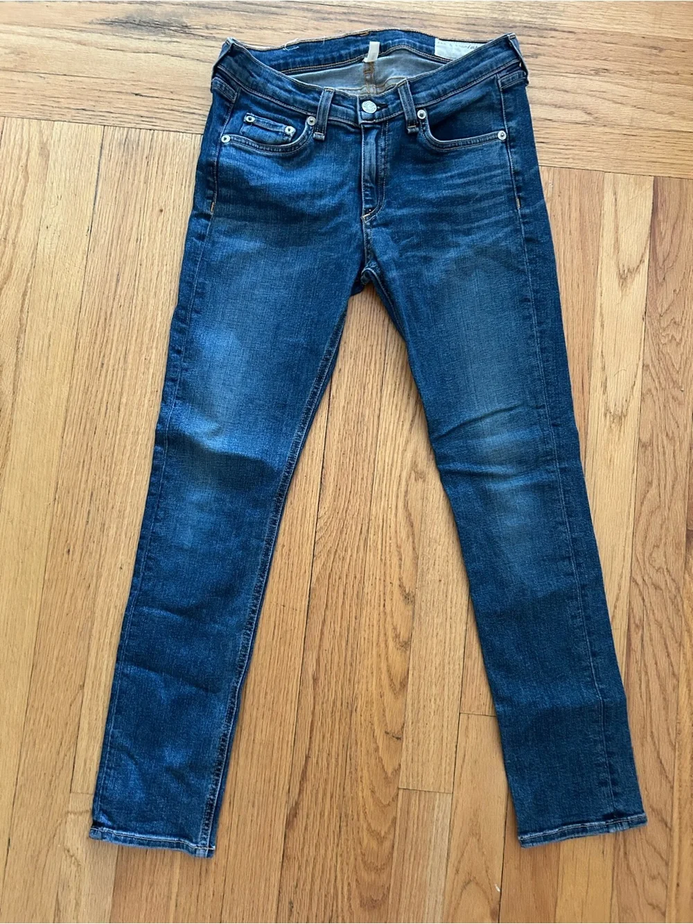 rag & bone Men's Skinny Jeans in Deep Indigo Wash